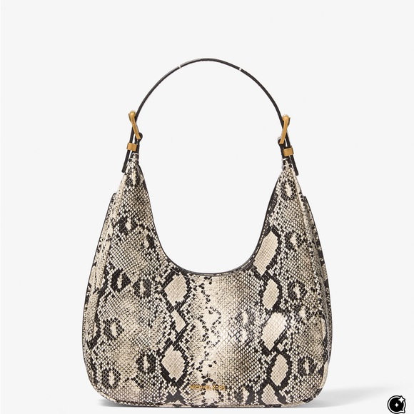 Snakeskin Patterned Michael Kors Crossbody - Picture 1 of 7